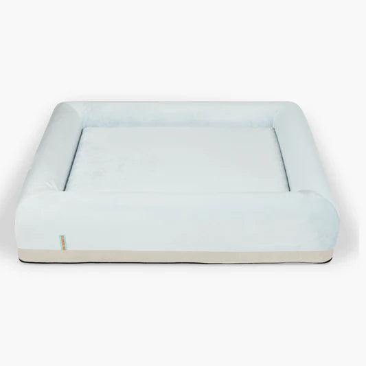 Premium Orthopedic Memory Foam Dog Bed - Sky Blue (Small)