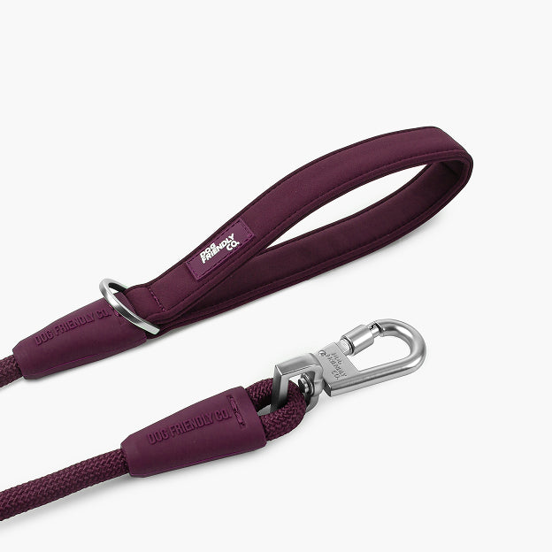 Rope Dog Leash - Burgundy