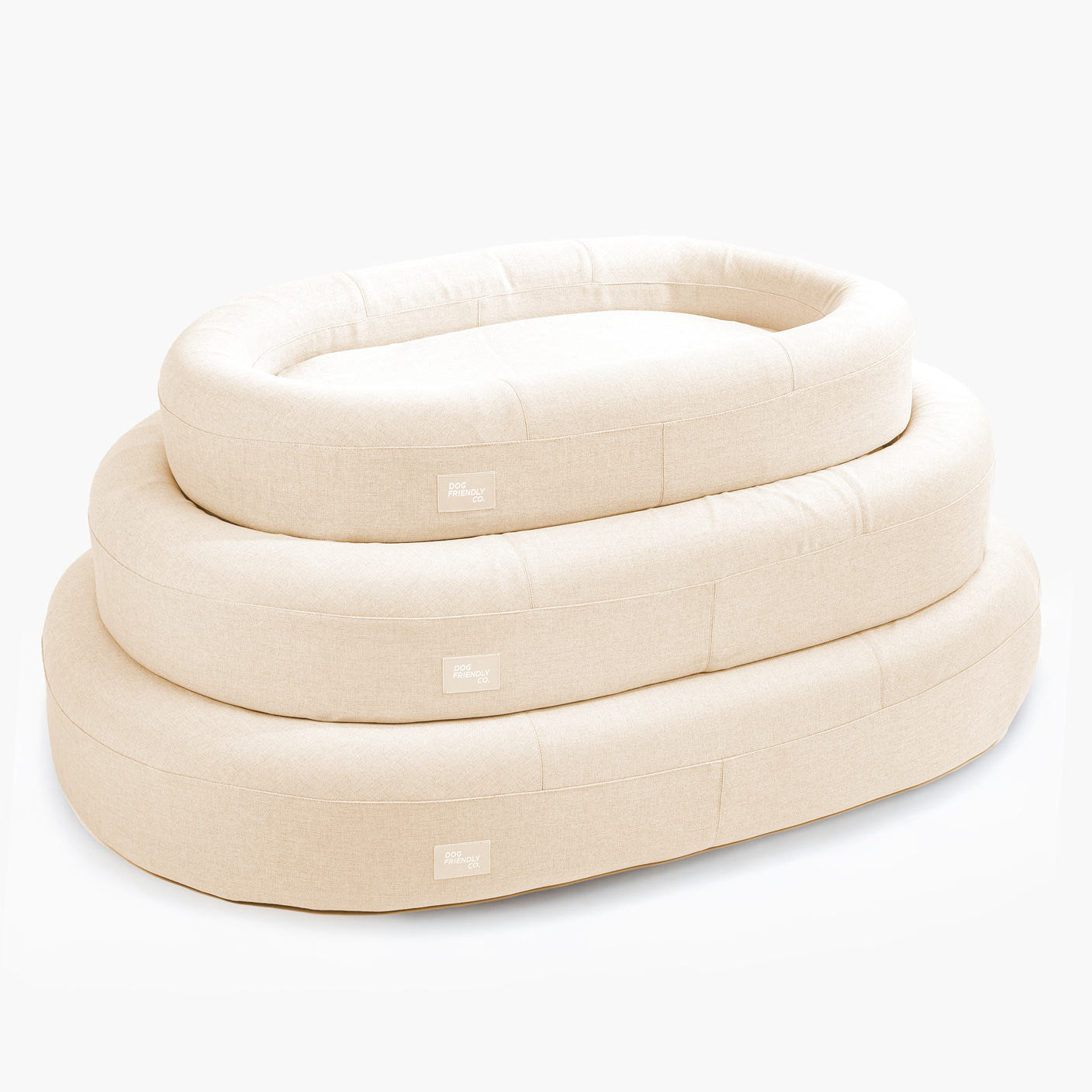 Chill Pill Memory Foam Dog Bed - Beige (Medium)