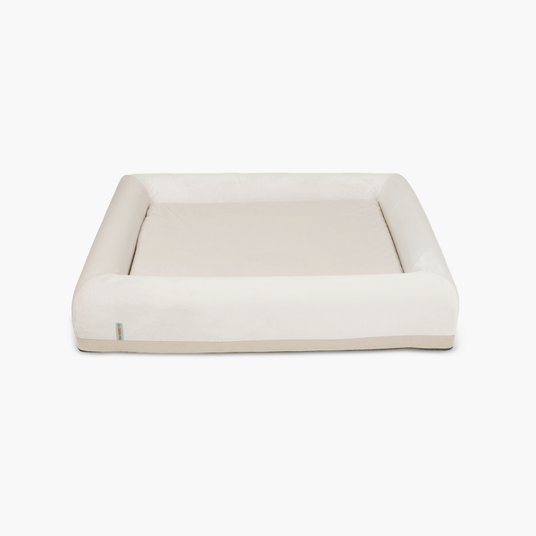 Orthopedic Memory Foam Dog Bed - Beige (Medium)