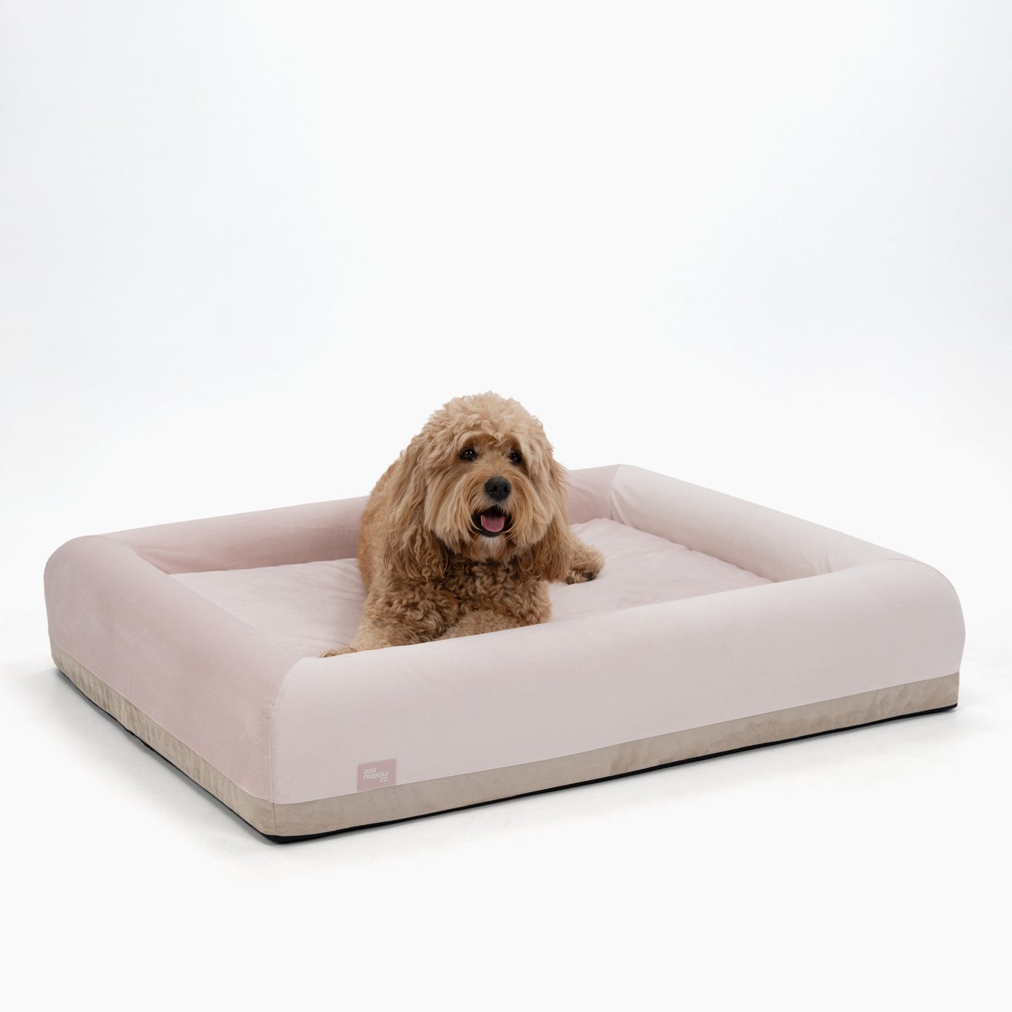 Premium Orthopedic Memory Foam Dog Bed - Pink (Large)