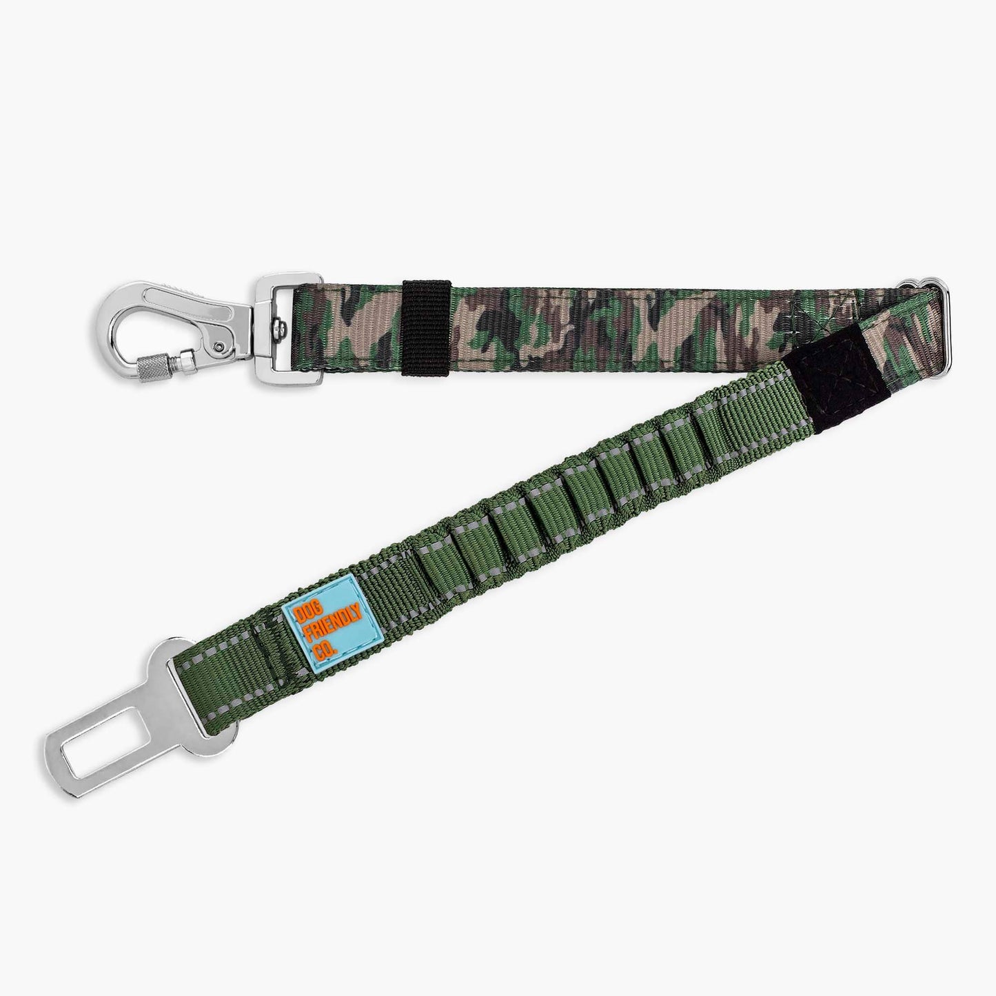 Dog Seat Belt - Green Camo