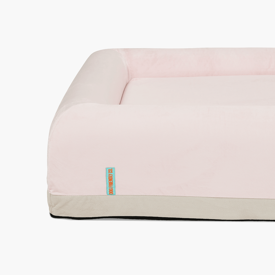 Orthopedic Memory Foam Dog Bed - Pink (Large)